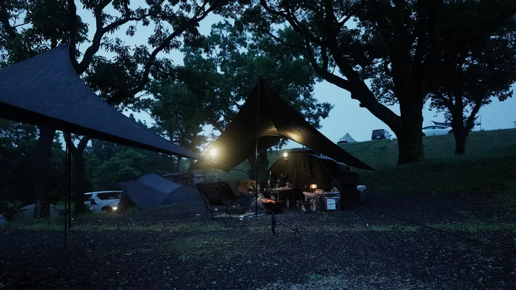 標高450mの高地キャンプ場